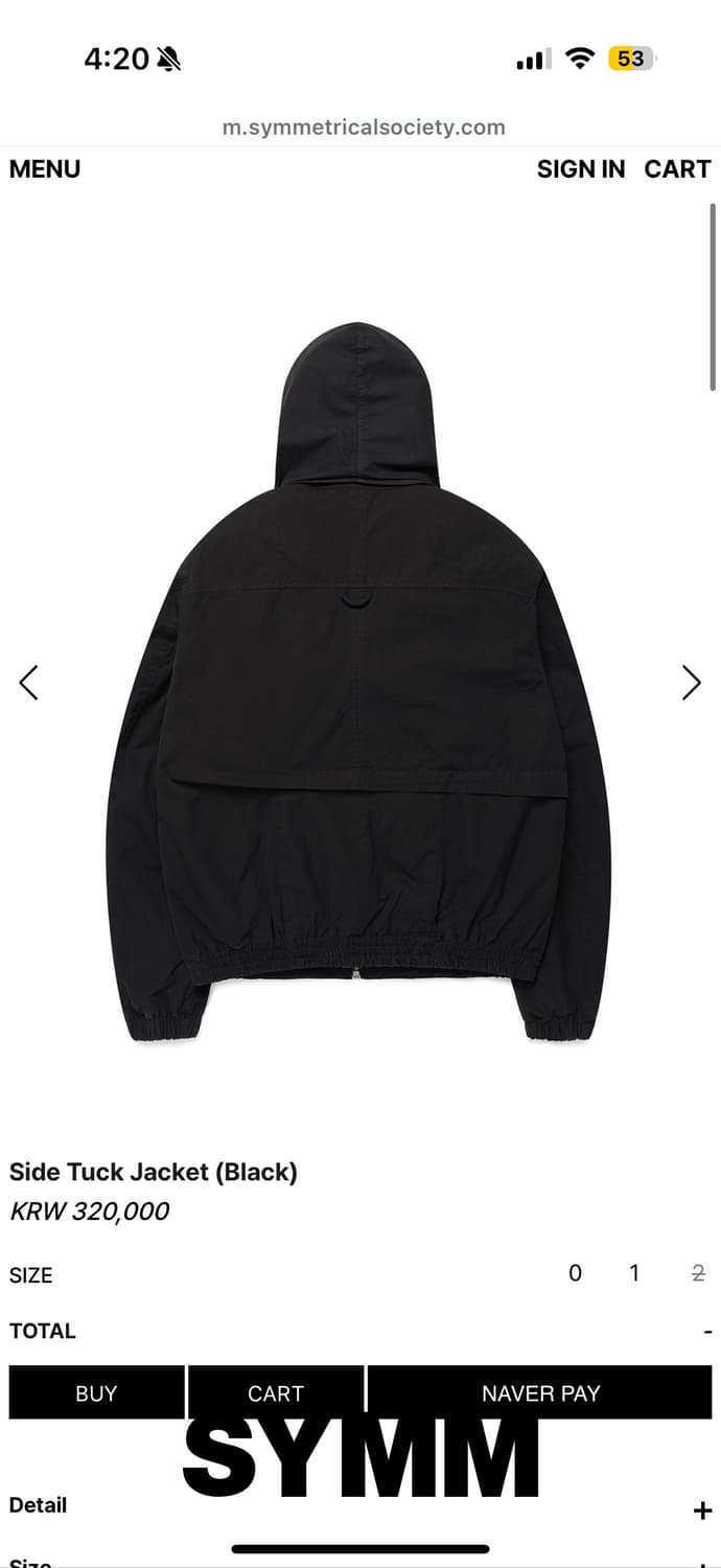 Side tuck jacket black 상품이미지2