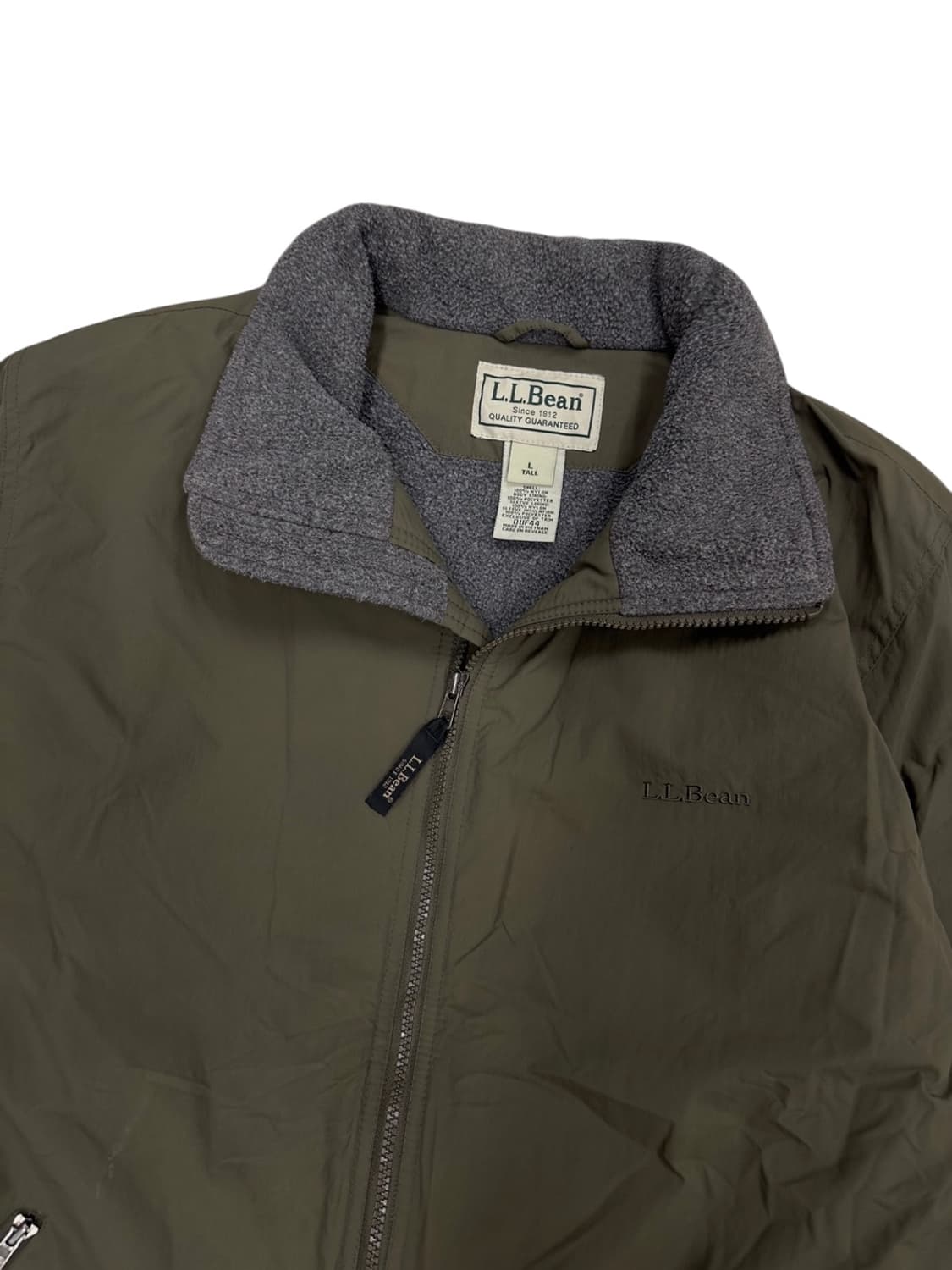 엘엘빈 플리스 집업 카키 (L)  상품이미지3