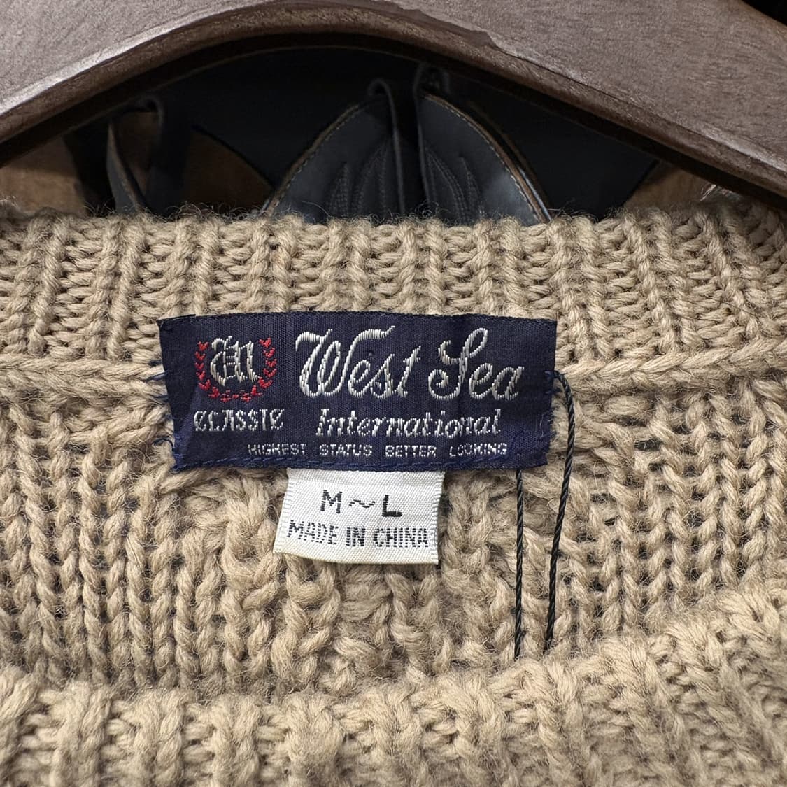 빈티지 케이블 보블 스티치 아란 울 스웨터 상품이미지5