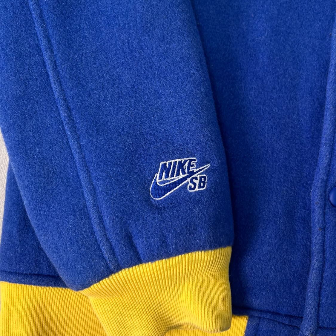 100 나이키 X 슈프림 스타장 슈나장 블루 2007 바시티 자켓 상품이미지6