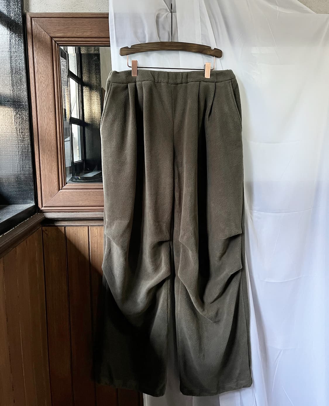 BEAMS fleece wide unisex pants 상품이미지6