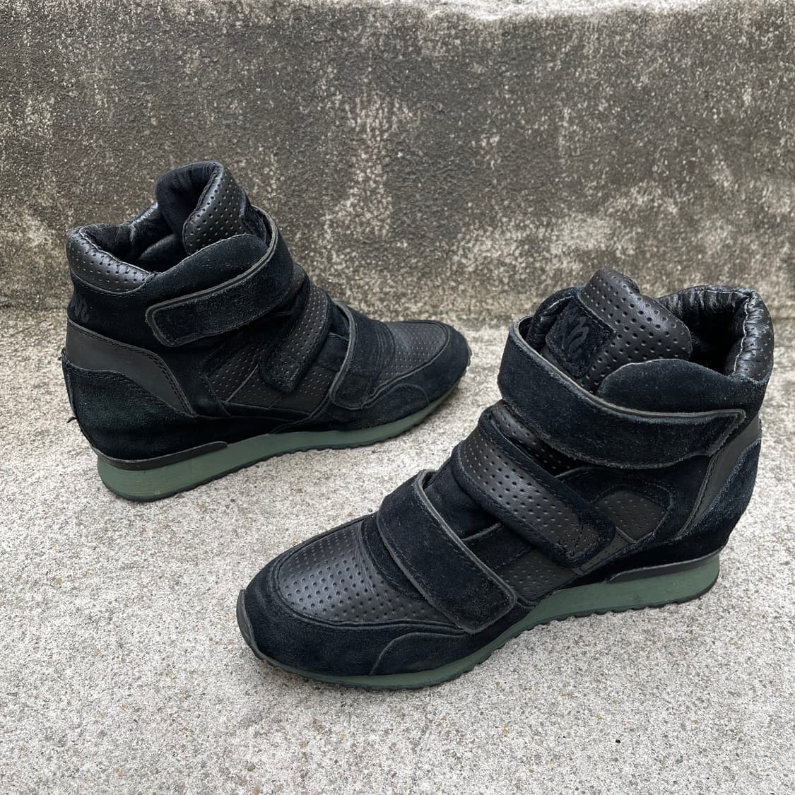 [39] ASH 가죽/스웨이드 웨지힐 스니커즈 (250) 상품이미지4