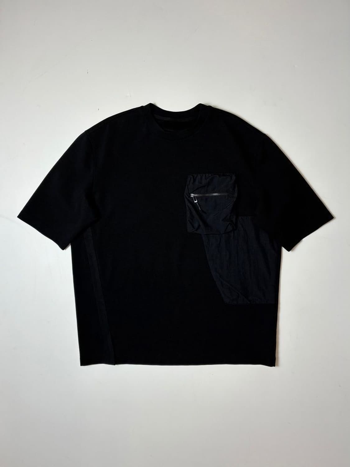 시스템 22SS 오버핏 나일론 배색 포켓 반팔 티셔츠 PN9692 상품이미지1