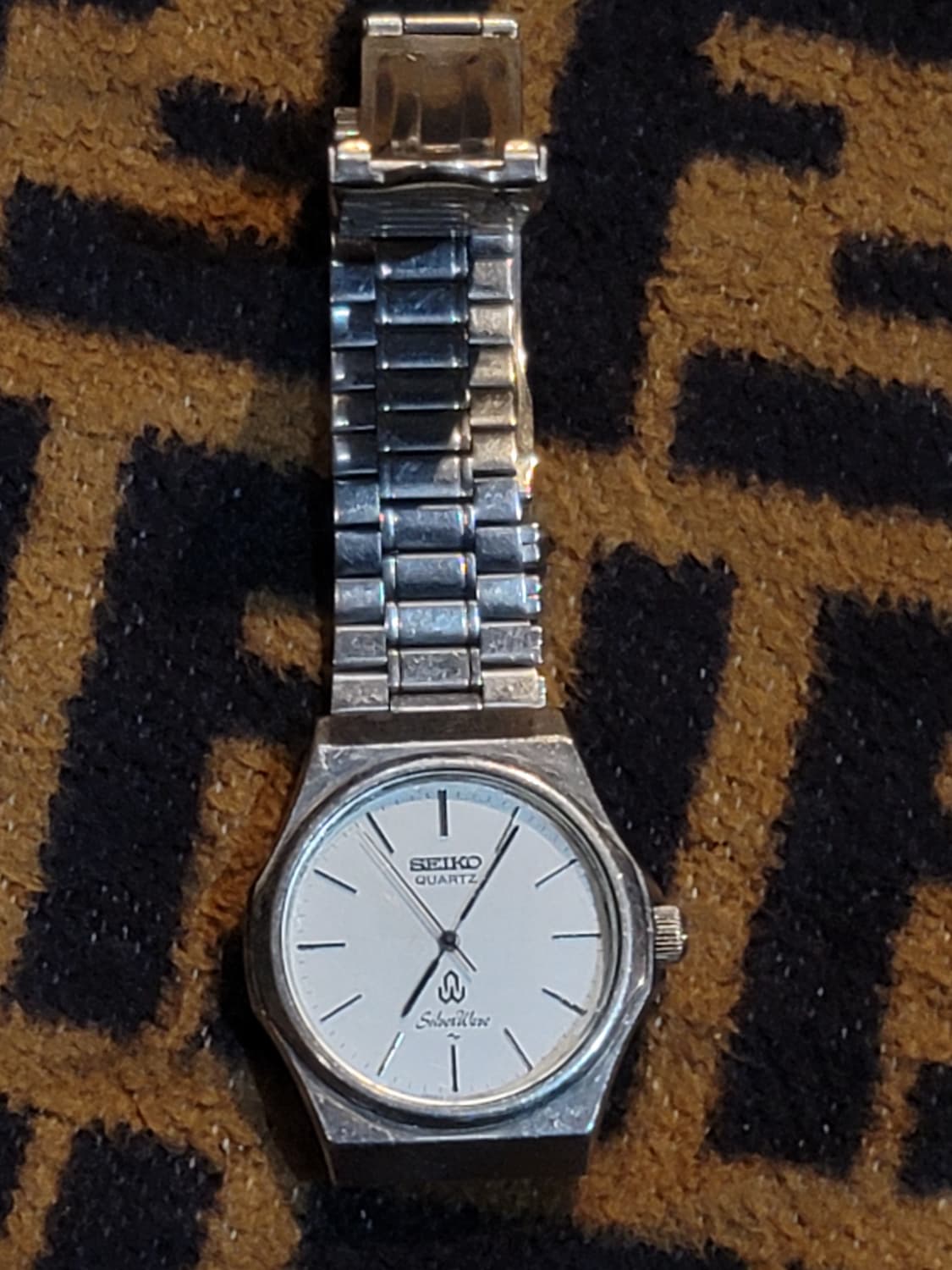 세이코 빈티지 실버웨이브 쿼츠 시계 상품이미지3