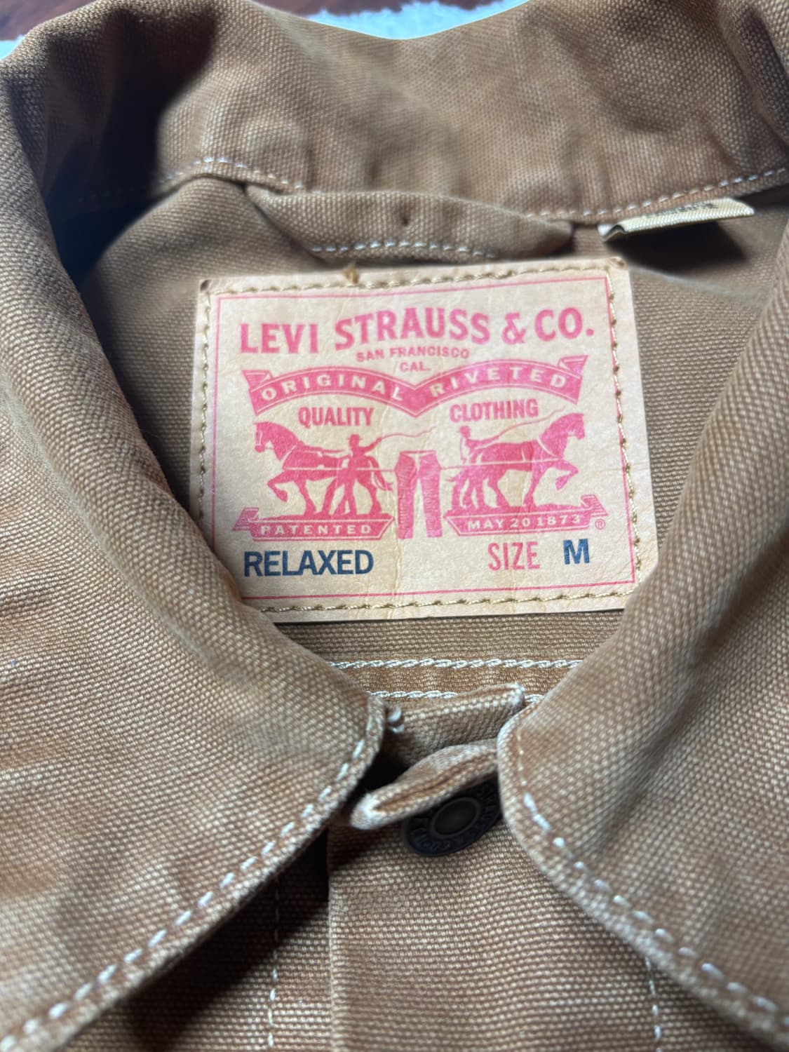 리바이스 / 선라이즈 트러커 자켓 - 카멜 브라운 / M 상품이미지4