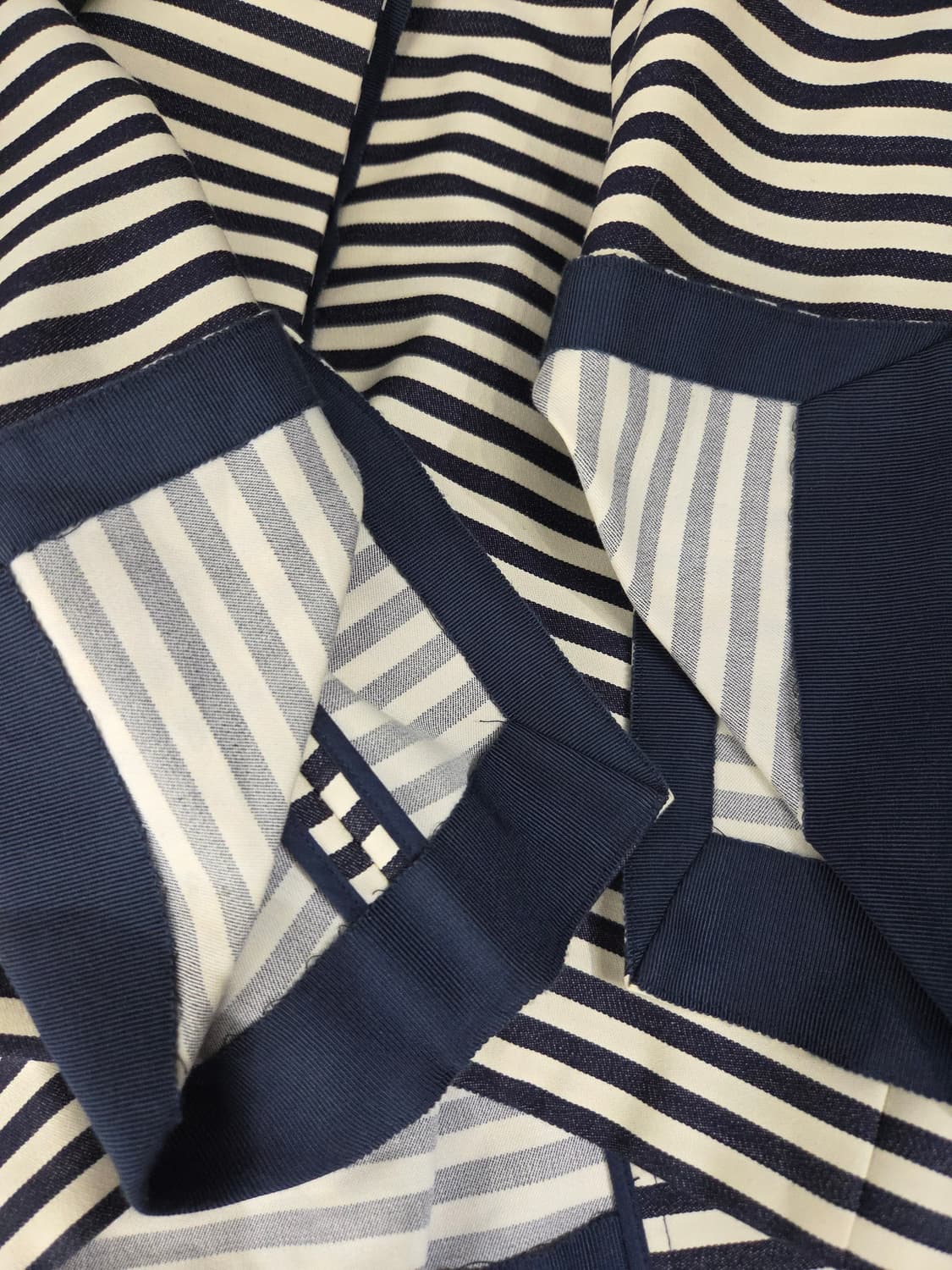 TIME 타임 포스트모던 스트라이프 울 혼방 리본 자켓 상품이미지8