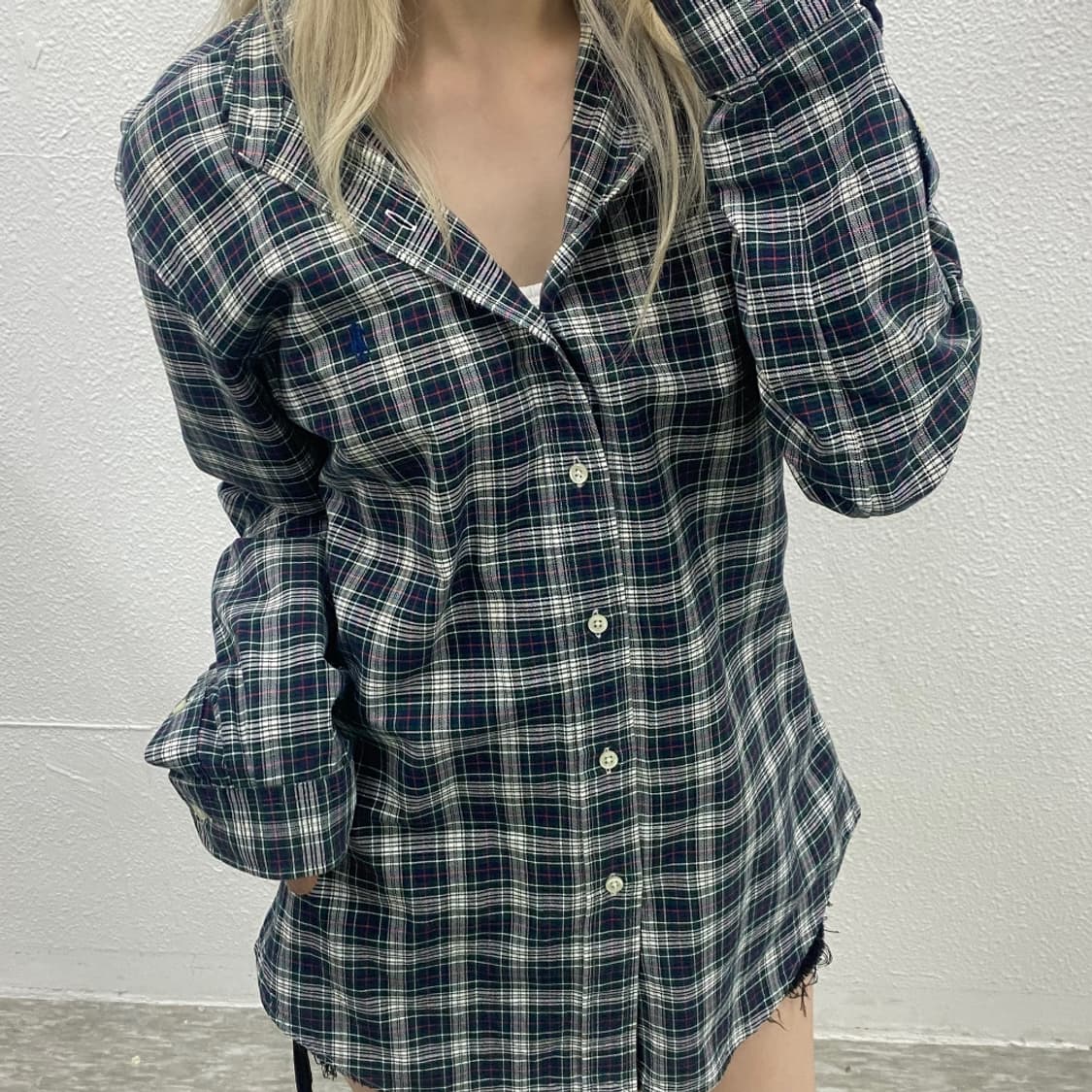 폴로 랄프로렌 네이비포니 딥그린 셔츠 M 상품이미지6