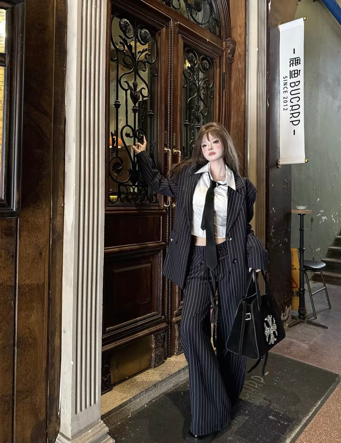 스트라이프 정장 Set up 상품이미지3