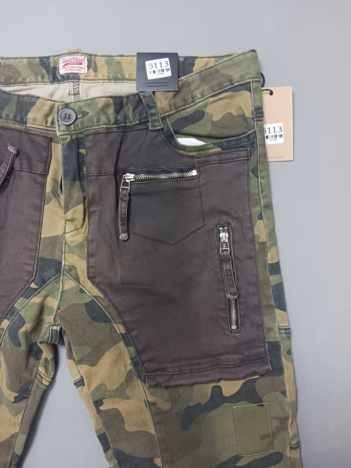 새상품 [38] JMC Y2K 카모플라쥬 포켓덧댐 카고 데님 팬츠 상품이미지4