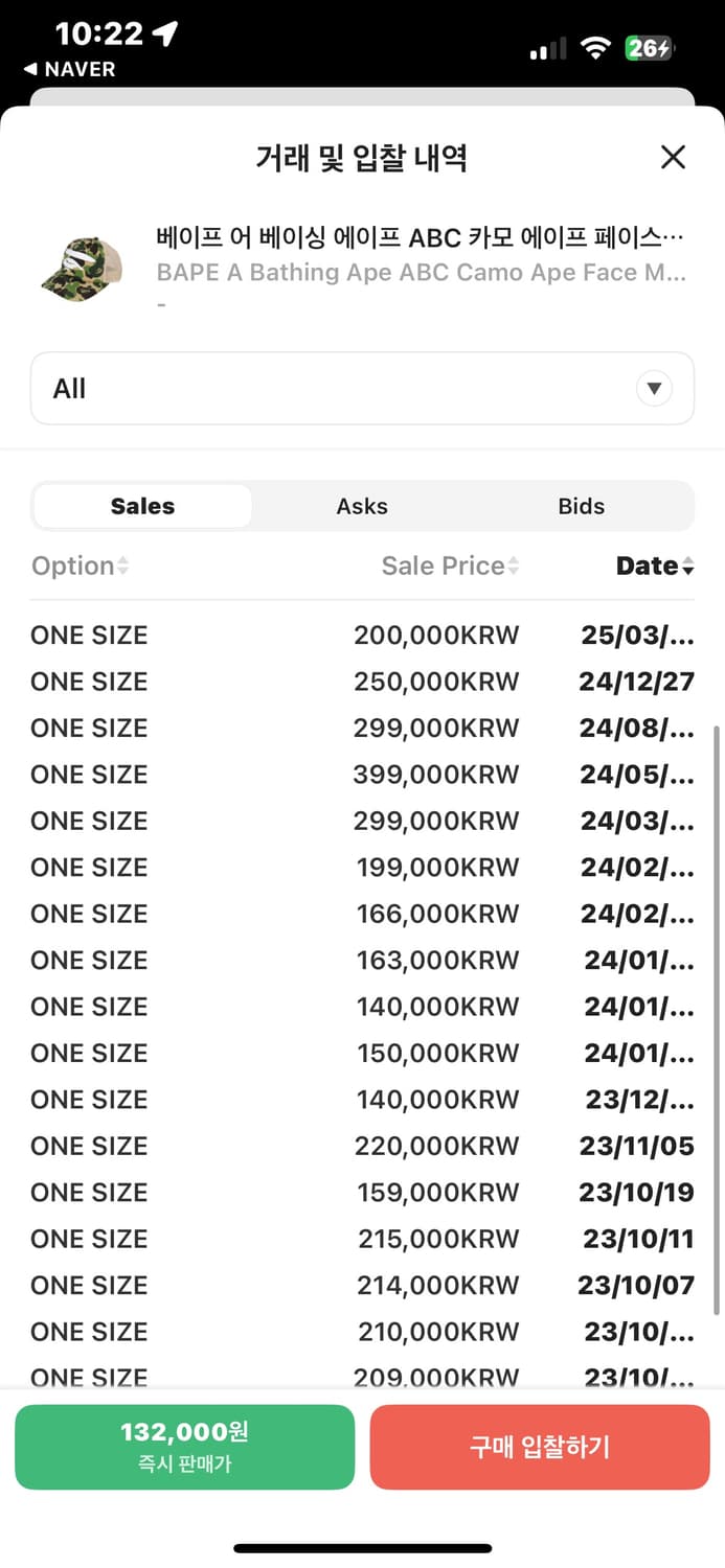 베이프 카모 메쉬 캡 모자 상품이미지2