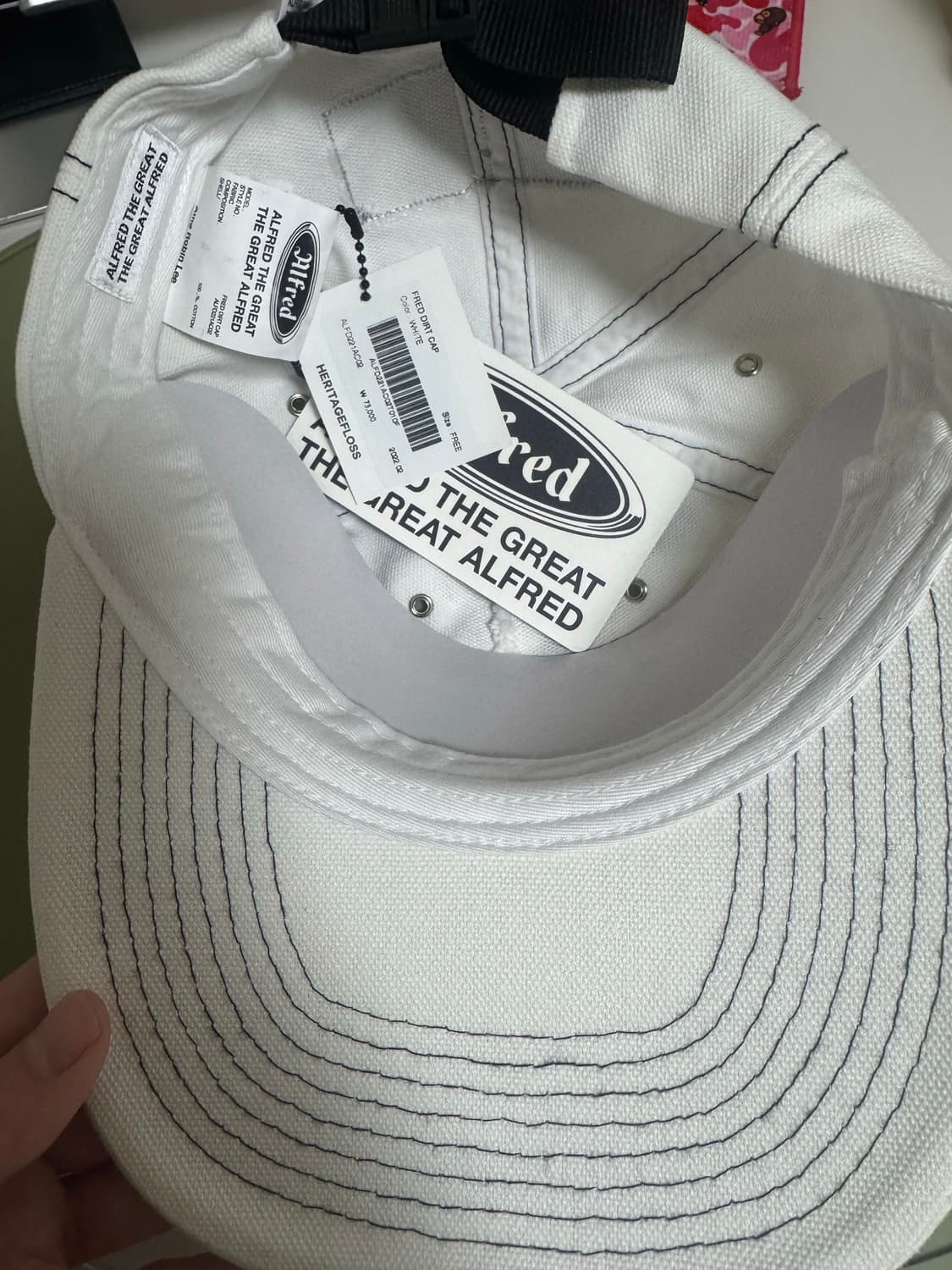 헤리티지플로스 알프레드 dirt cap 모자 화이트 상품이미지3