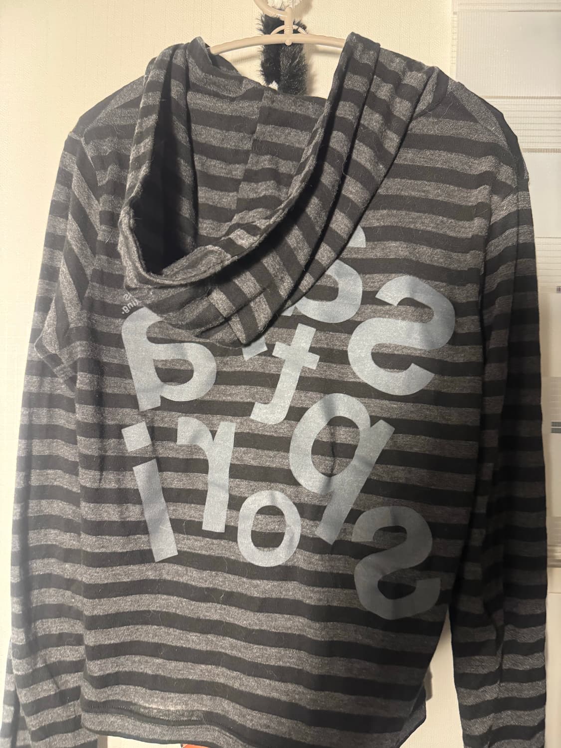 사파리스팟1/2 Ticketing Stripe Border Hoodie 상품이미지3