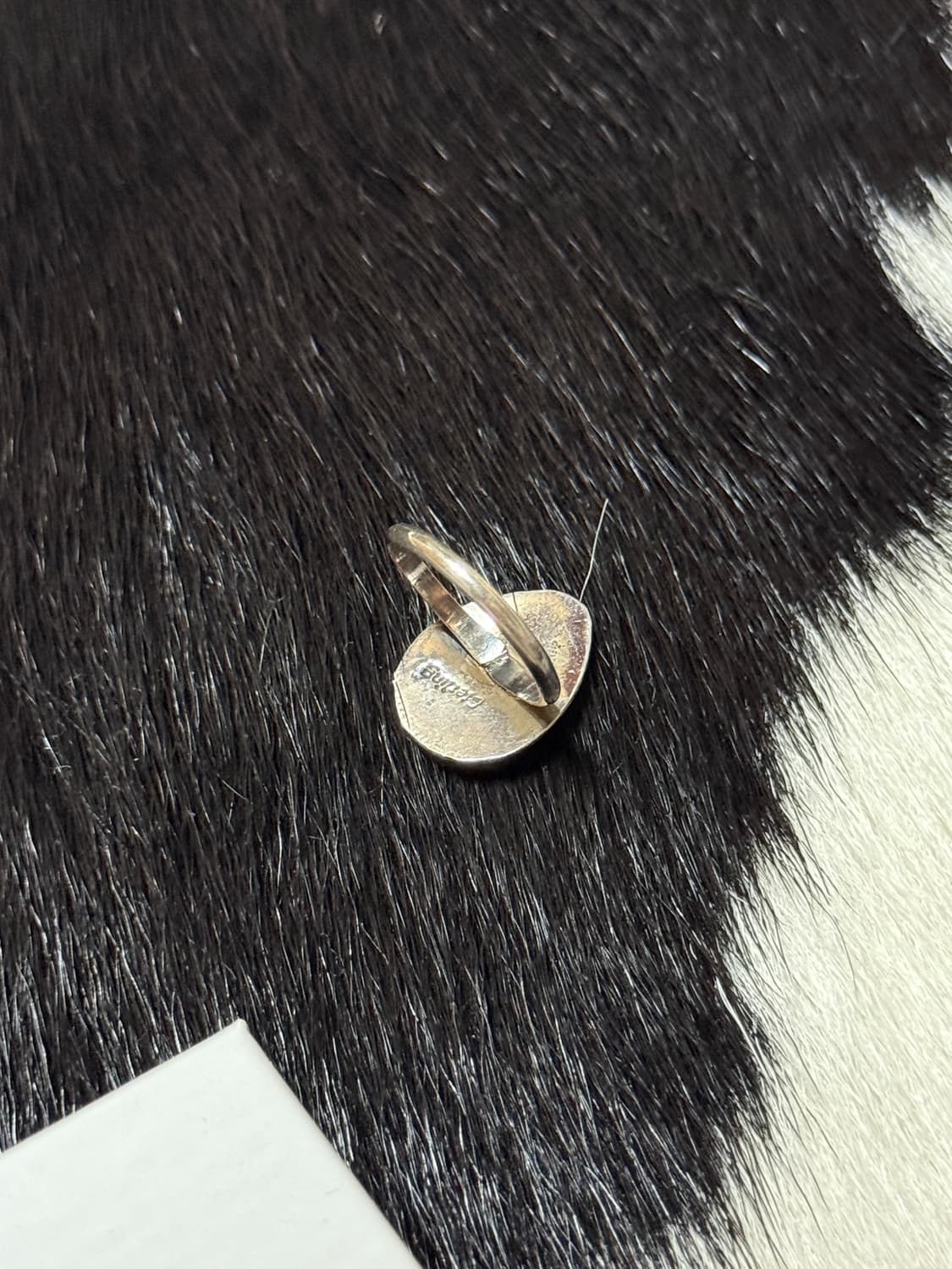 터키석 곰발바닥 반지 925 실버 상품이미지2