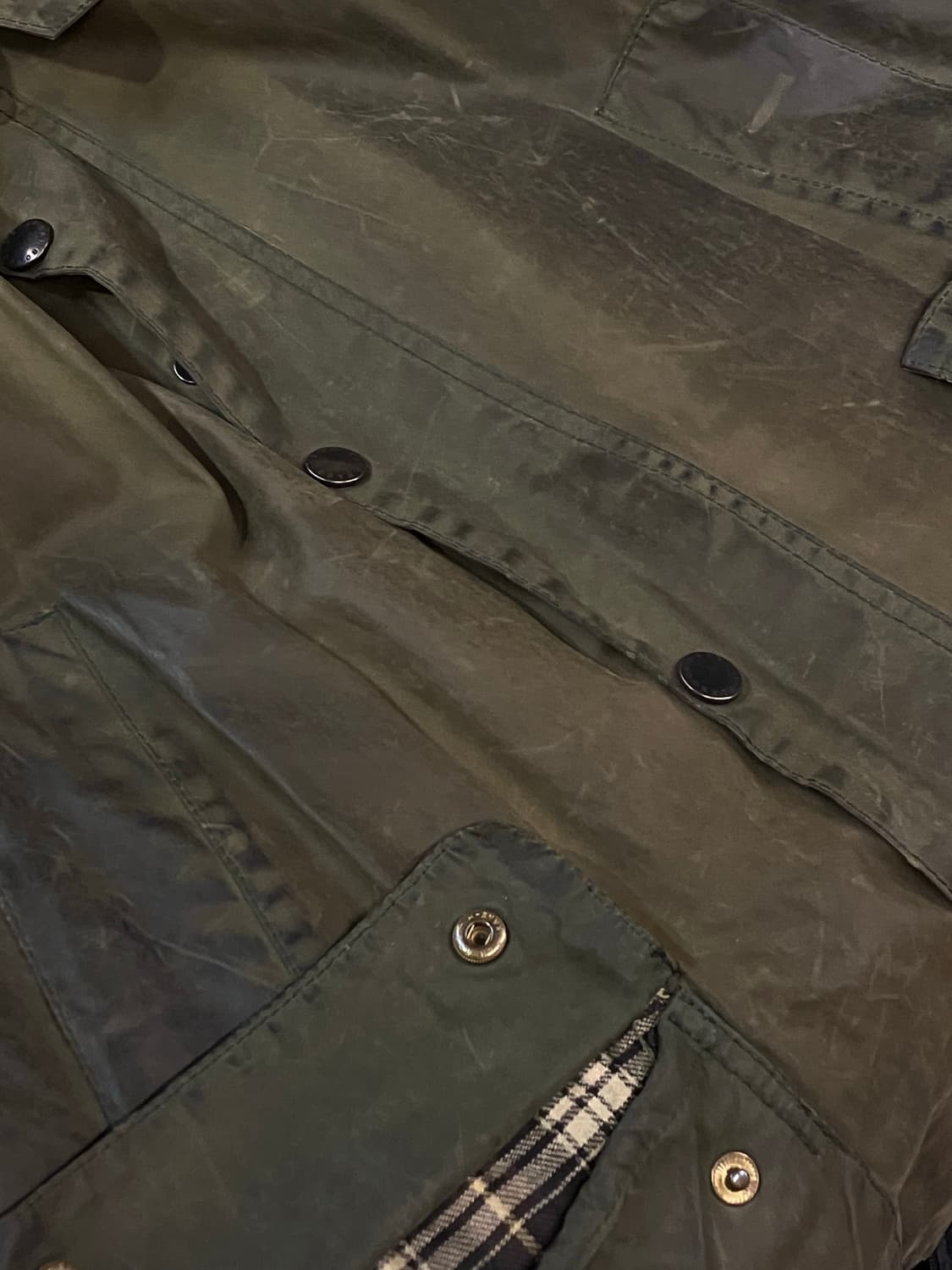 바버 비데일 왁스 자켓 카키  #csz1919 상품이미지4
