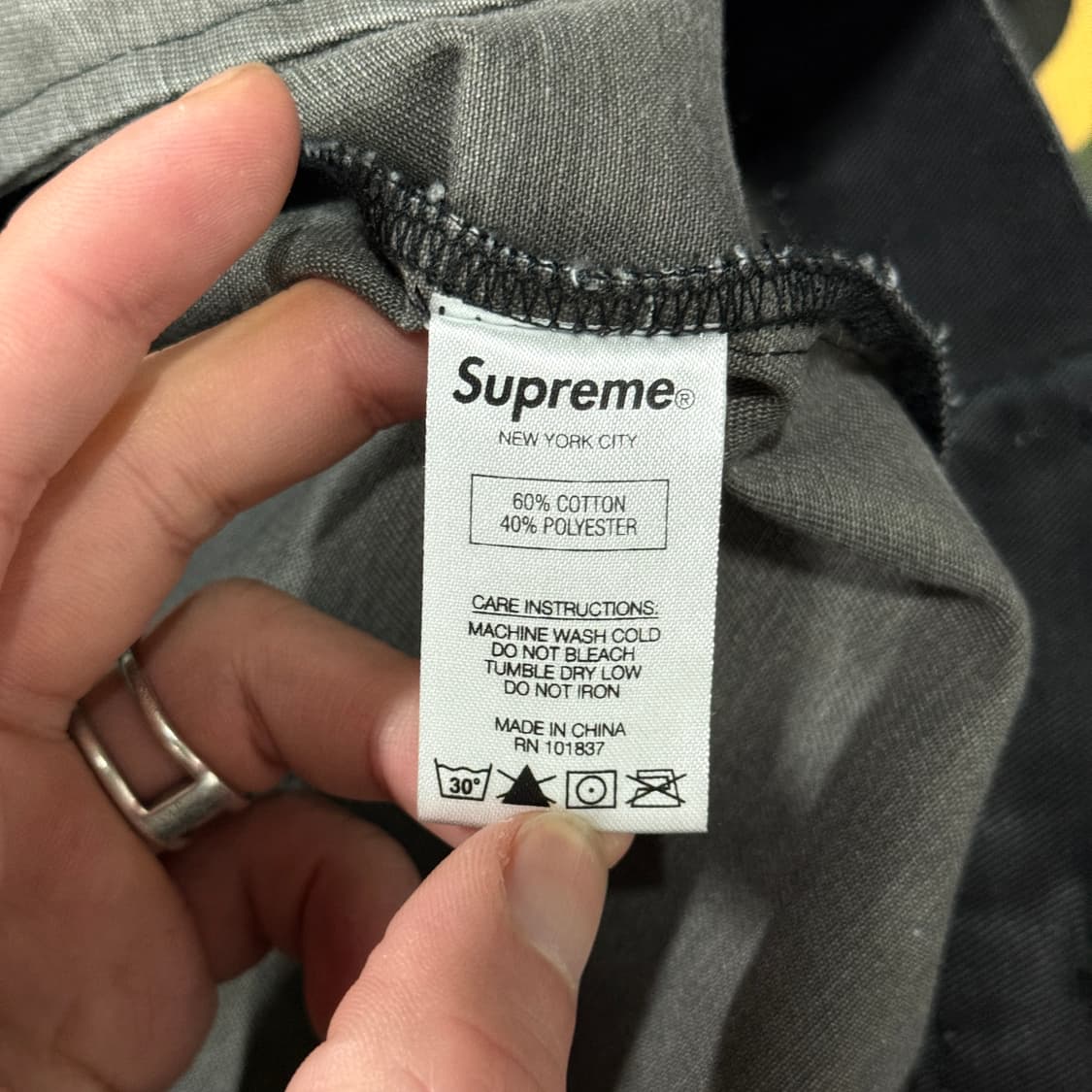 SS18 슈프림 스컬 파일 워크 자켓 그린 상품이미지8