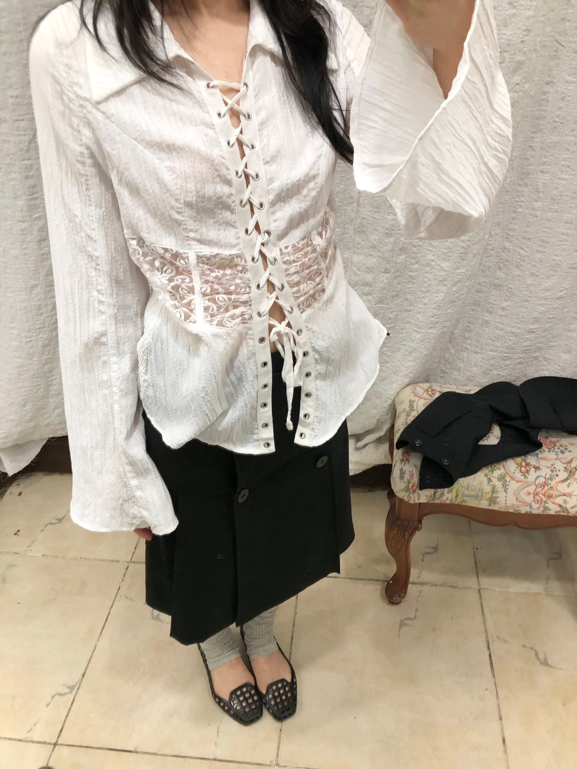 Vintage lace dream shirts 상품이미지2