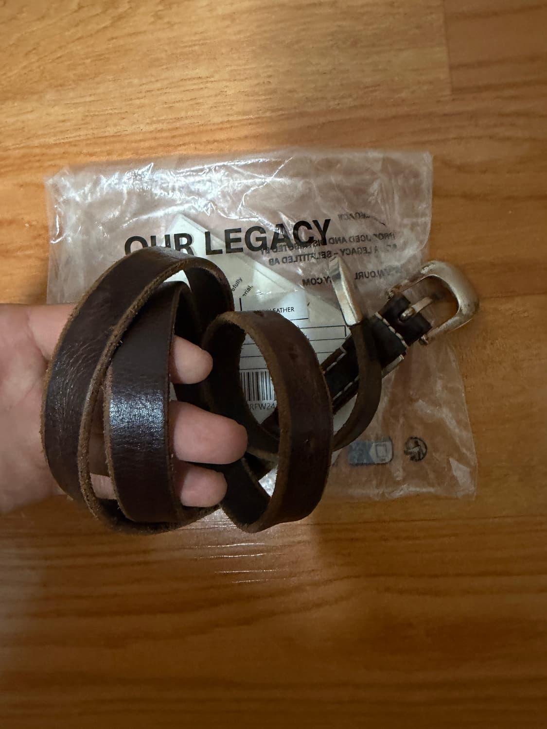 L.89 / our legacy 2cm belt brwon 상품이미지2