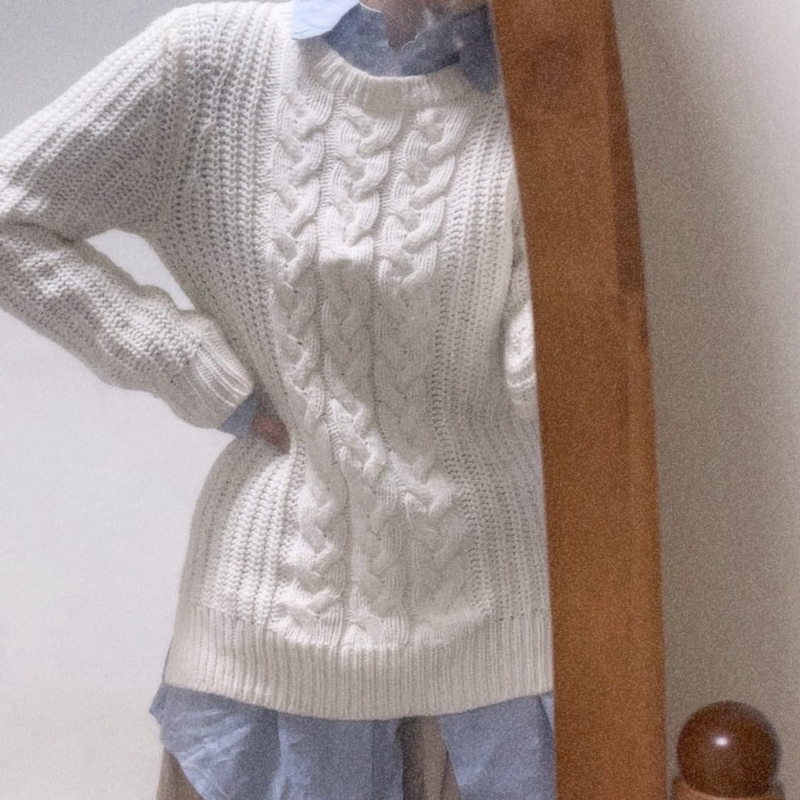 모리걸 꽈배기 니트 폴로셔츠 덤 상품이미지2