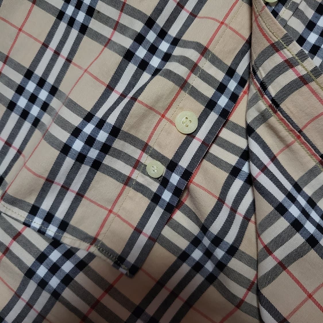(M) 버버리 체크셔츠 빈티지 버버리셔츠 노바체크 상품이미지6