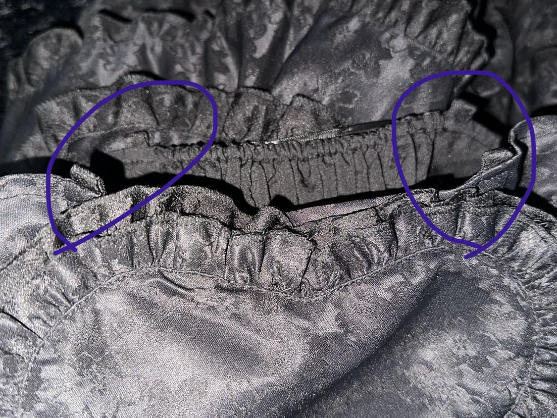 고스로리 벚꽃 프린팅 하트 프릴 캉캉 원피스 스커트 상품이미지10
