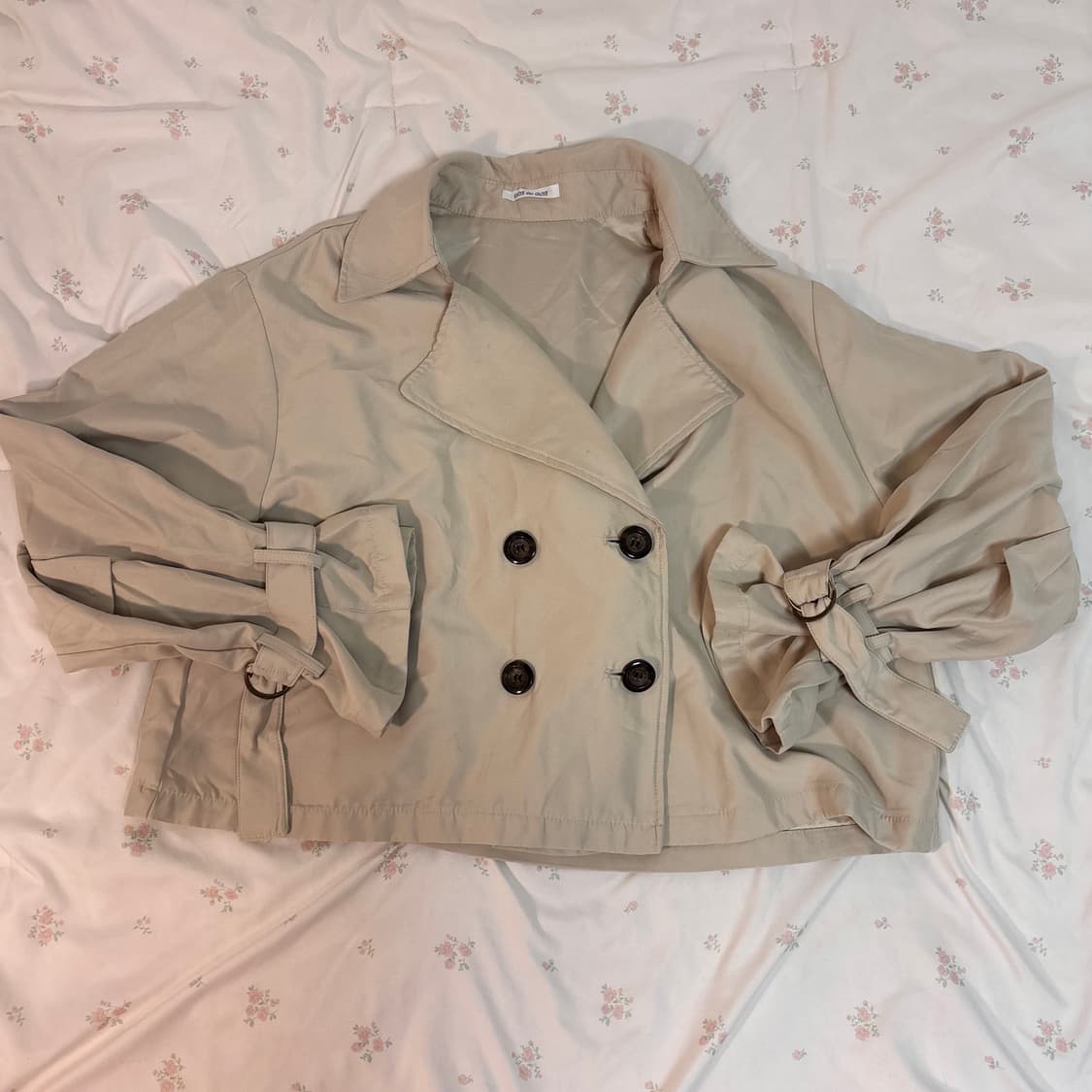 올리브데올리브 숏 트렌치 코트 olive des olive 상품이미지1