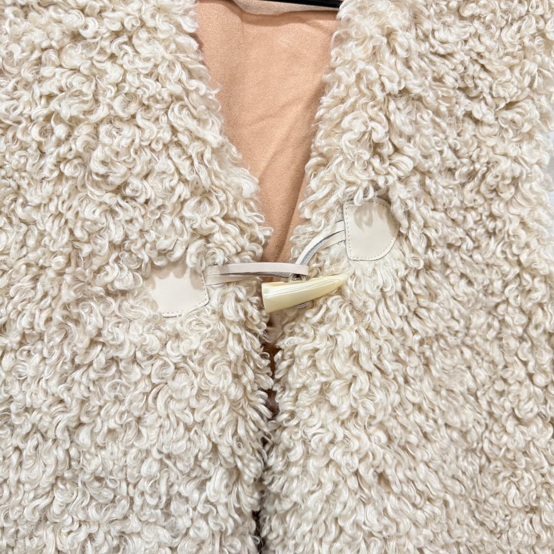 소프트서울 시어링 토글 베스트 조끼 뽀글이 테디베어 4082 상품이미지3