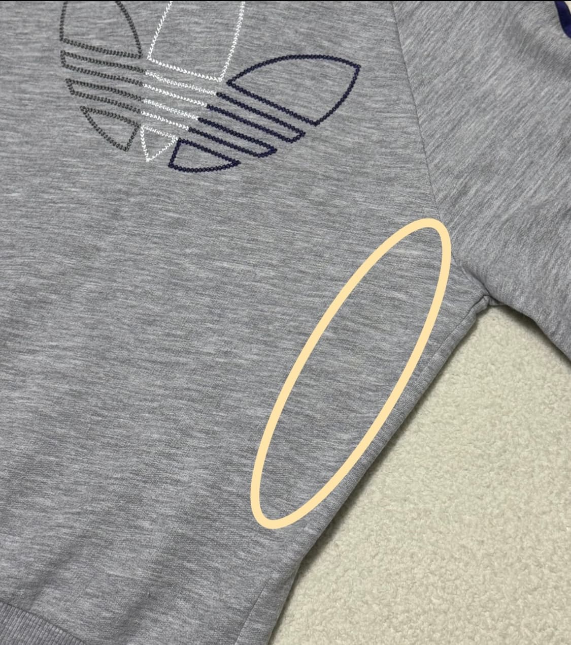 아디다스 그레이 퍼플 후드집업  상품이미지7