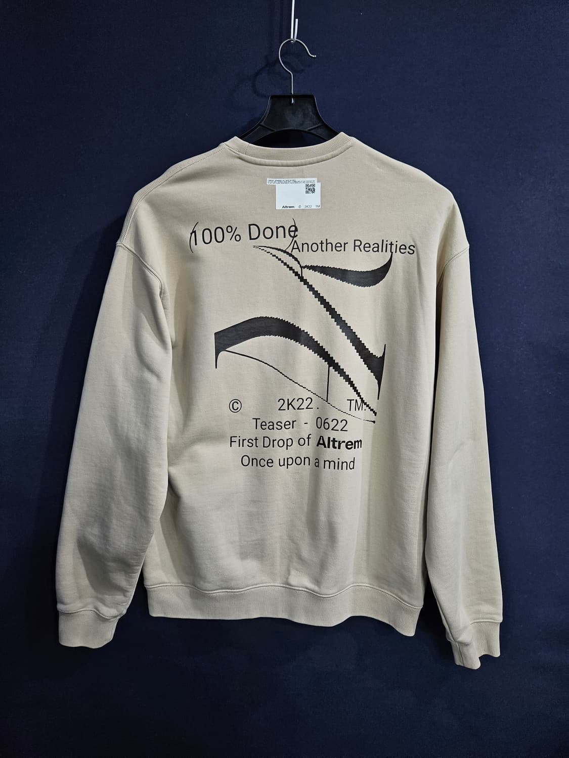 Altrem 알트램 베이지 남성 오버핏 100~105 맨투맨  상품이미지2