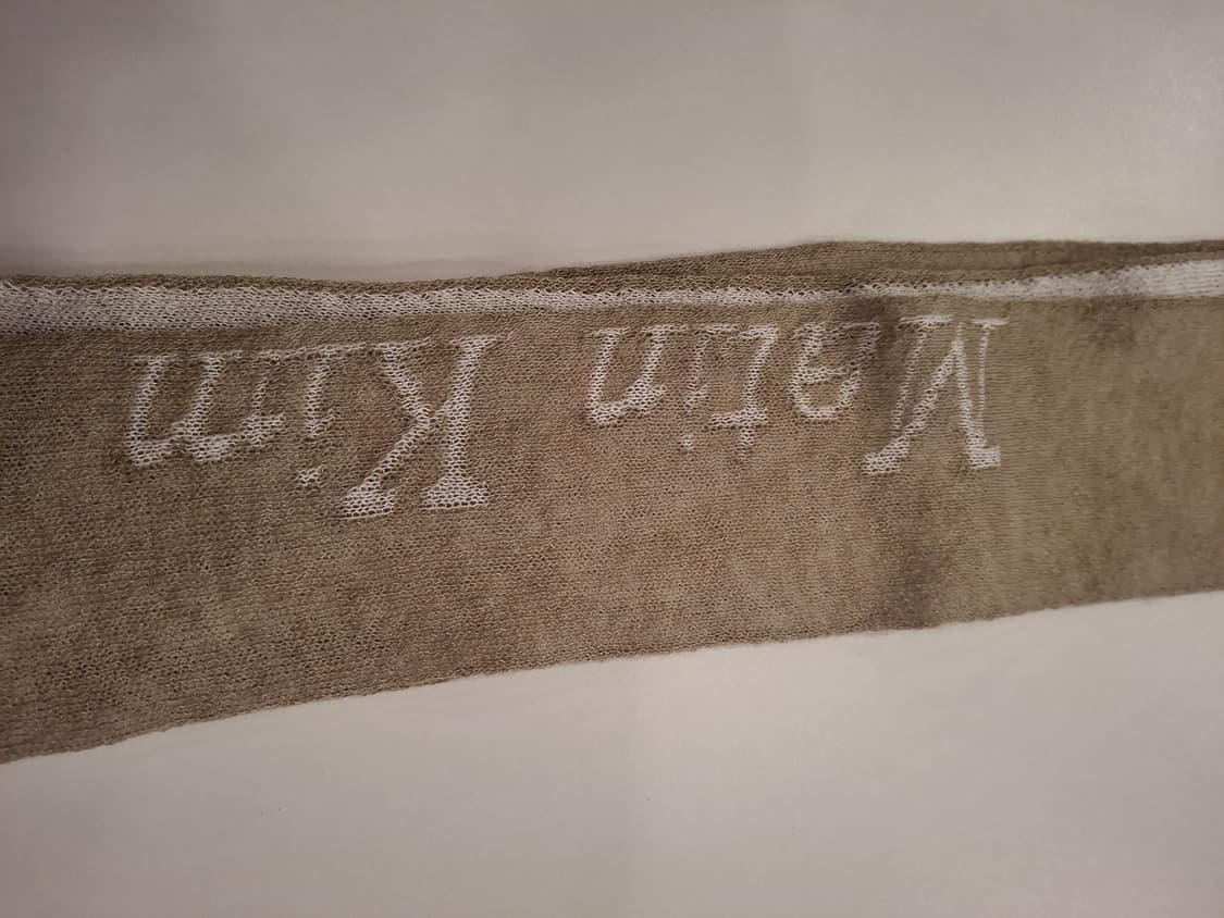 (마지막특가) 마뗑킴 머플러 네이비/카키베이지 새상품 상품이미지3