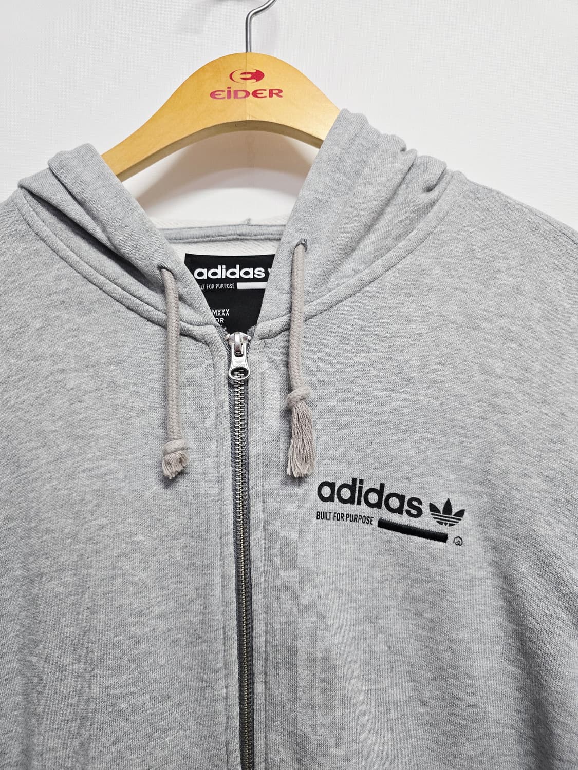 아디다스  kaval 그레이 기모 후드집업' 상품이미지2