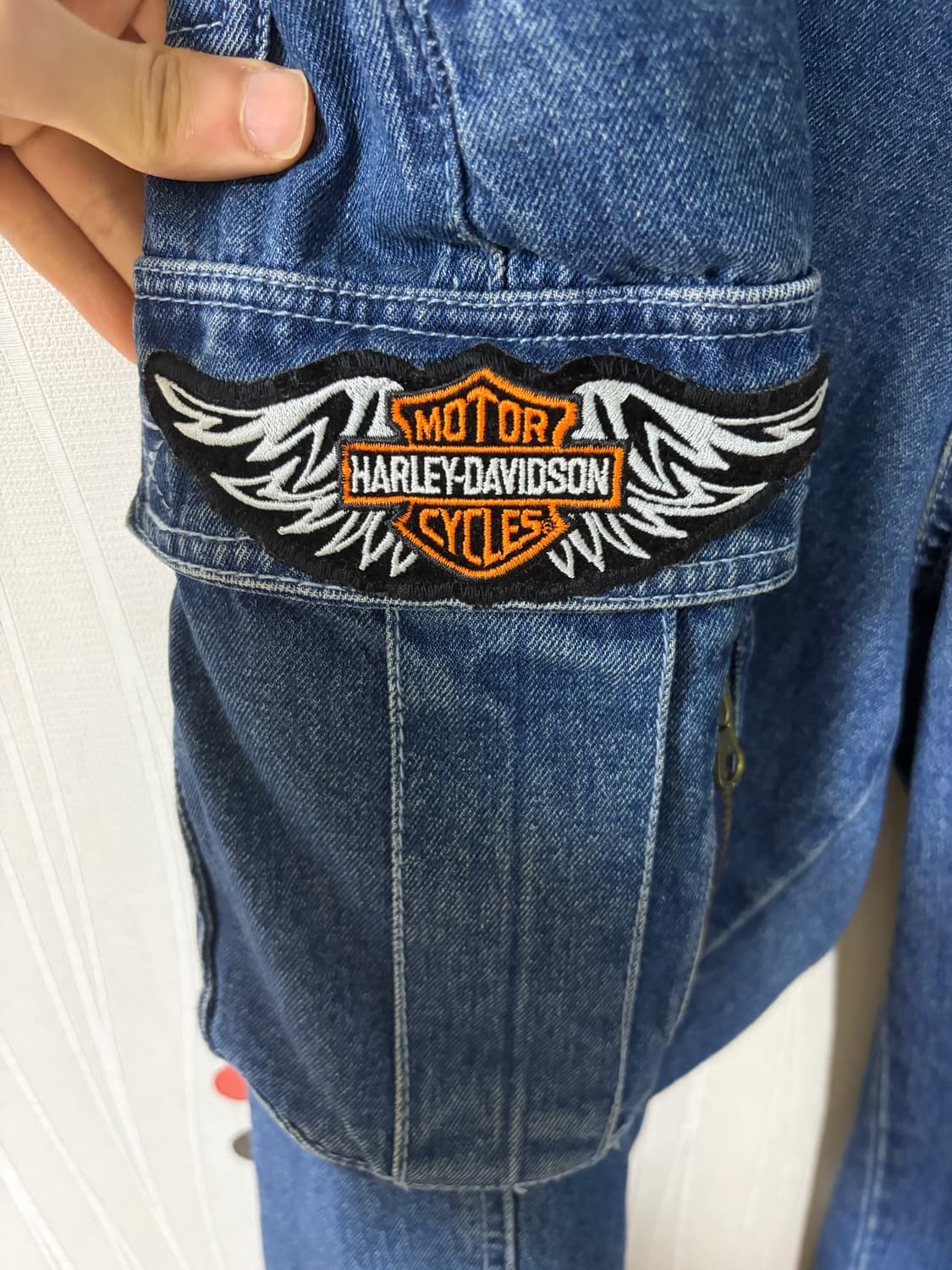 할리데이비슨 카고 데님 조거팬츠 상품이미지3