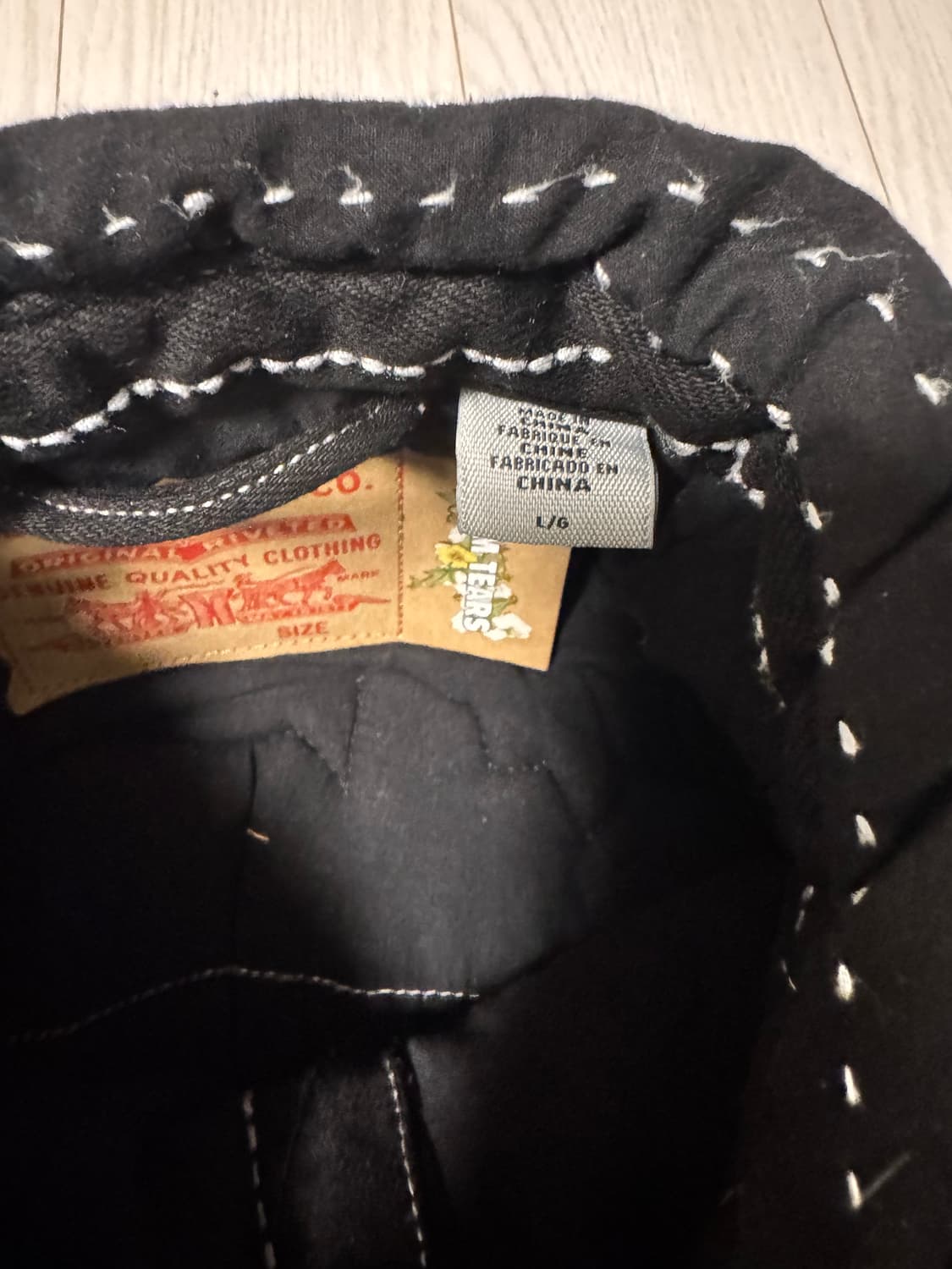 데님티어스 피스 패치워크 패디드 자켓 L사이즈 상품이미지3