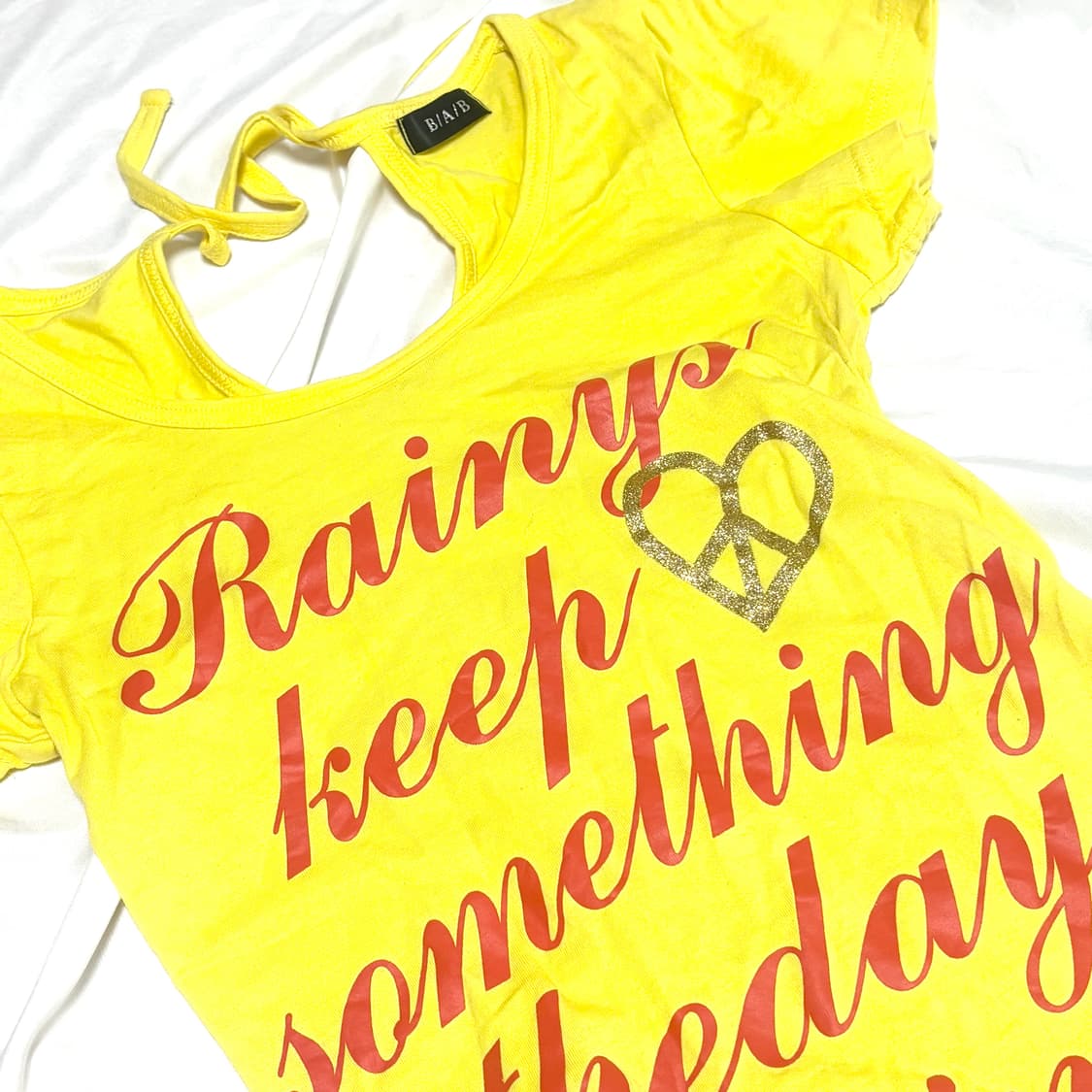 빈티지 y2k 키치 오네갸루 글리터 롱티 딱붙티 핀터 상품이미지2