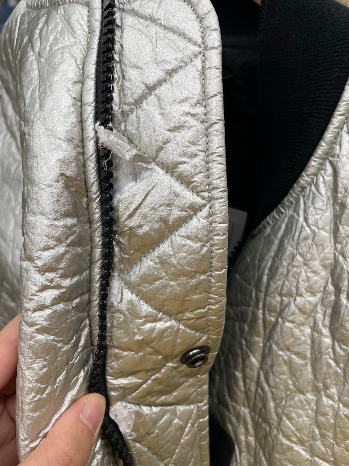 나이키 조던 23 엔지니어드 MA-1 메탈릭 실버 항공자켓 H972 상품이미지7