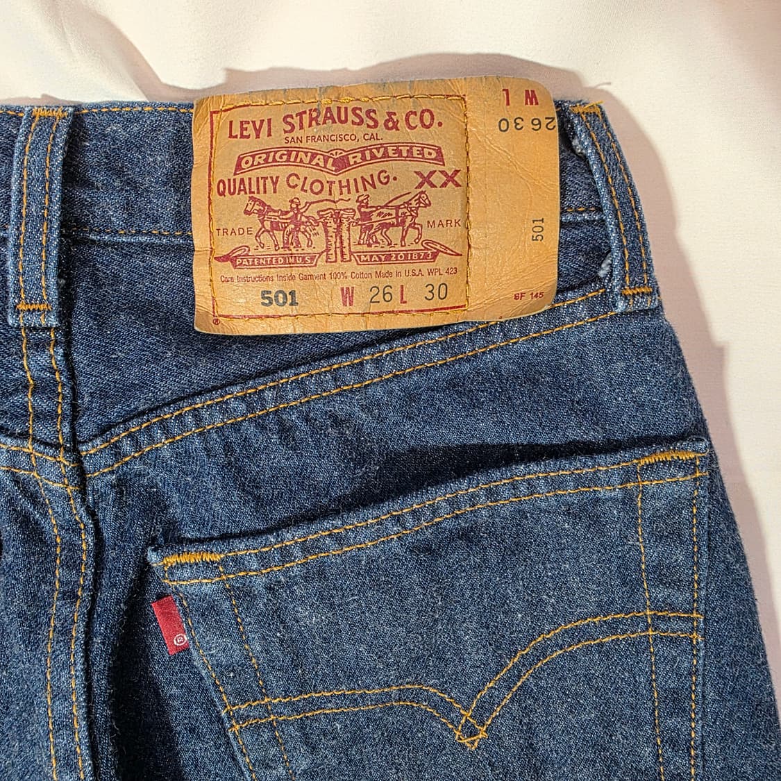 [W26L30]90s 리바이스 USA 501 데님팬츠(FOR WOMEN) 상품이미지7