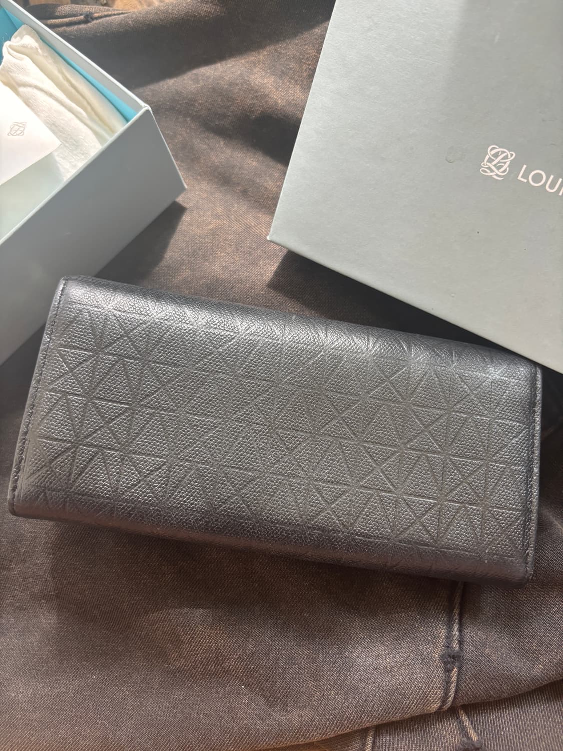 vintage louis quatorze leather wallet 상품이미지5