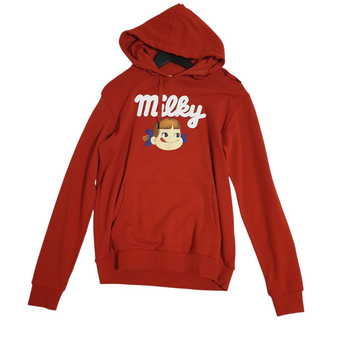 y2k 밀키 페코짱 캐릭터 레드 후드티 상품이미지1