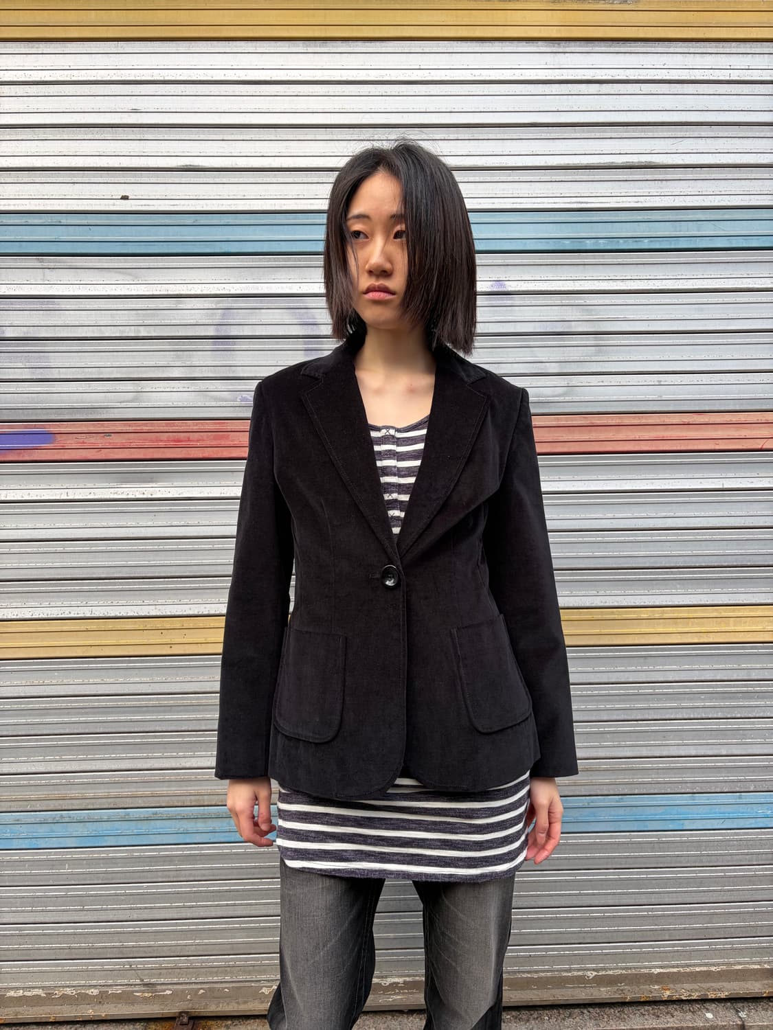 Gap 벨벳 싱글 블레이저 상품이미지1