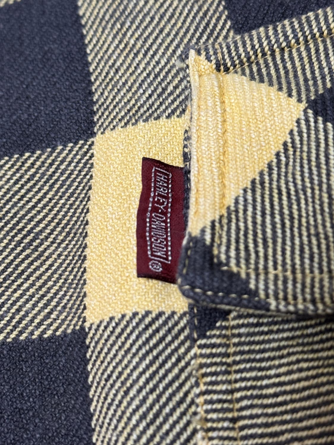 할리 데이비슨(Harley-Davidson)헤비 코튼 체크 워크 셔츠 상품이미지3