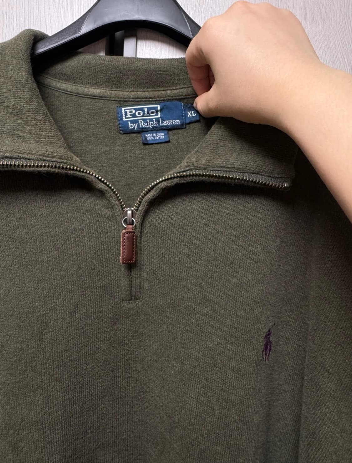 폴로 랄프로렌 하프집업 XL 올리브 상품이미지3