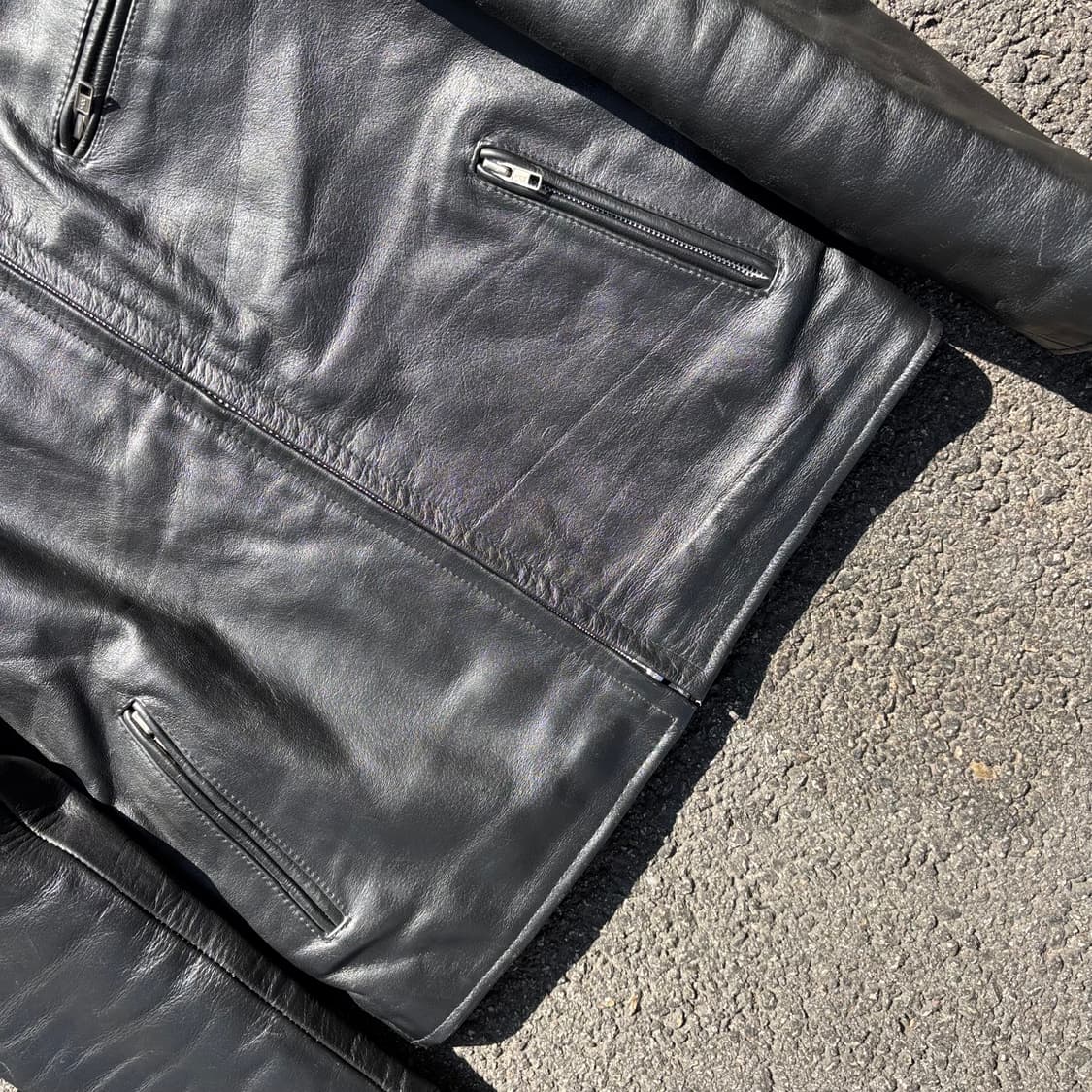 Horn 싱글 라이더 가죽 자켓 상품이미지5