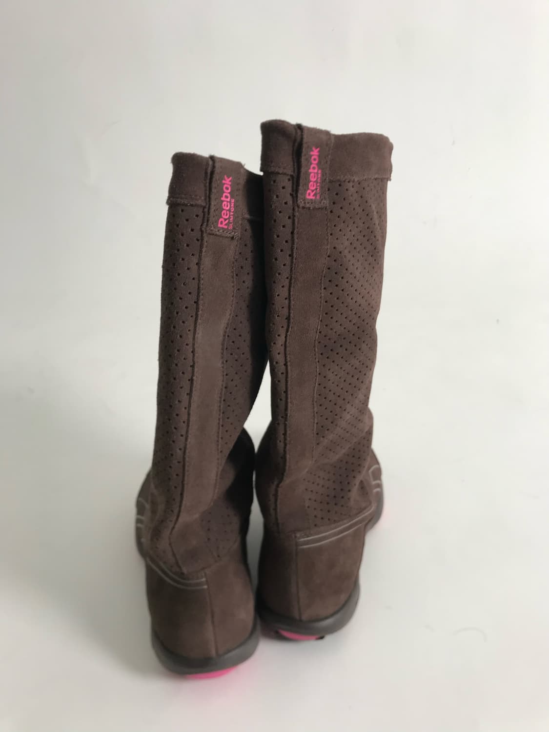 Reebok pink point brown suede long boots 상품이미지4