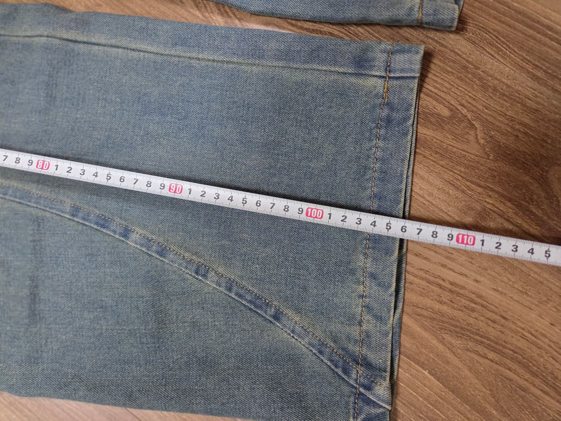 워싱 커브드핏 데님 상품이미지5