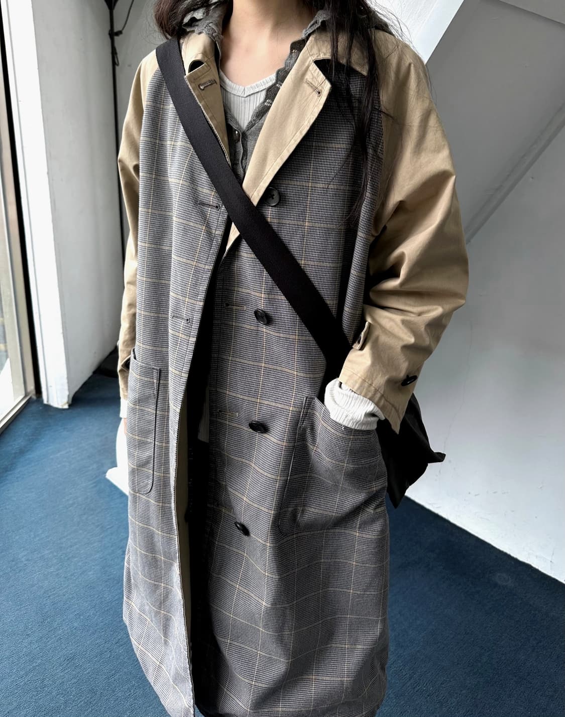 Design high gauge hooded long knit top 상품이미지9