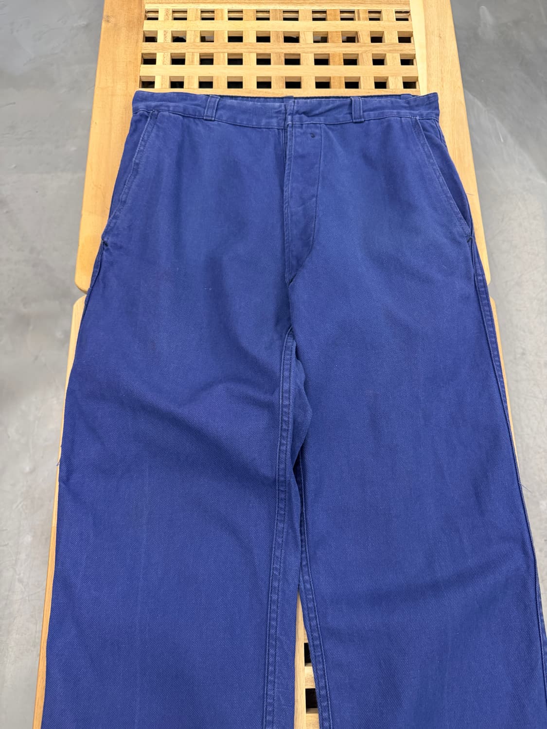 1990s FADED WASHED NAVY BLUE 프렌치워크팬츠 상품이미지3
