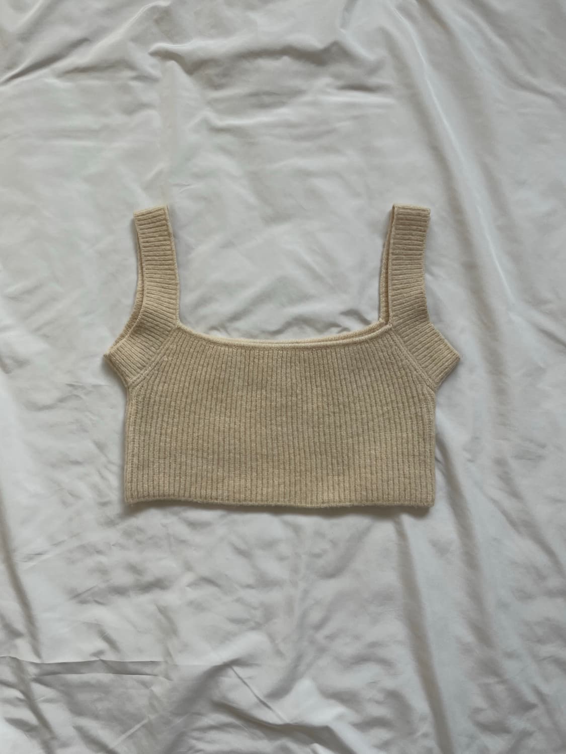 자라 WOOL BLEND CROP TOP 상품이미지5