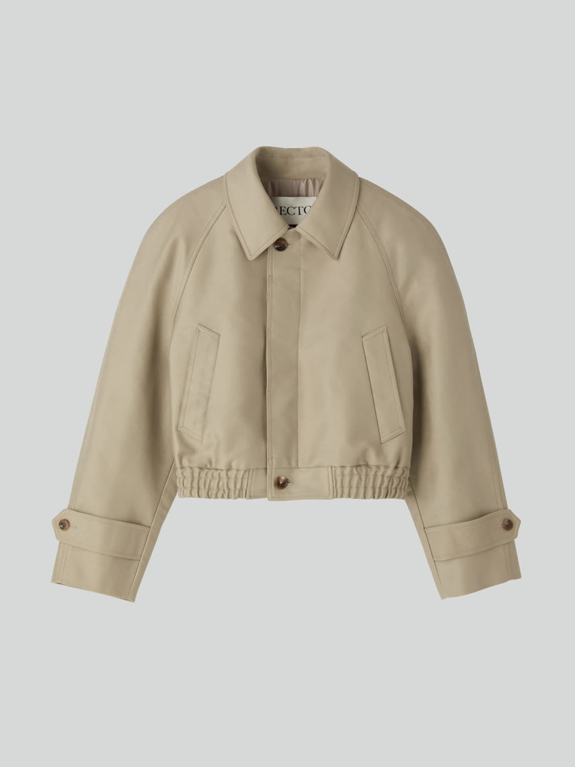 렉토 RECTO 레글런 슬리브 코튼 점퍼 베이지 상품이미지6