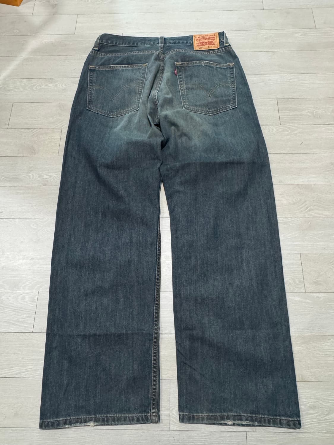 [34] 리바이스 569 루즈 스트레이트핏 워싱 데님팬츠 상품이미지9