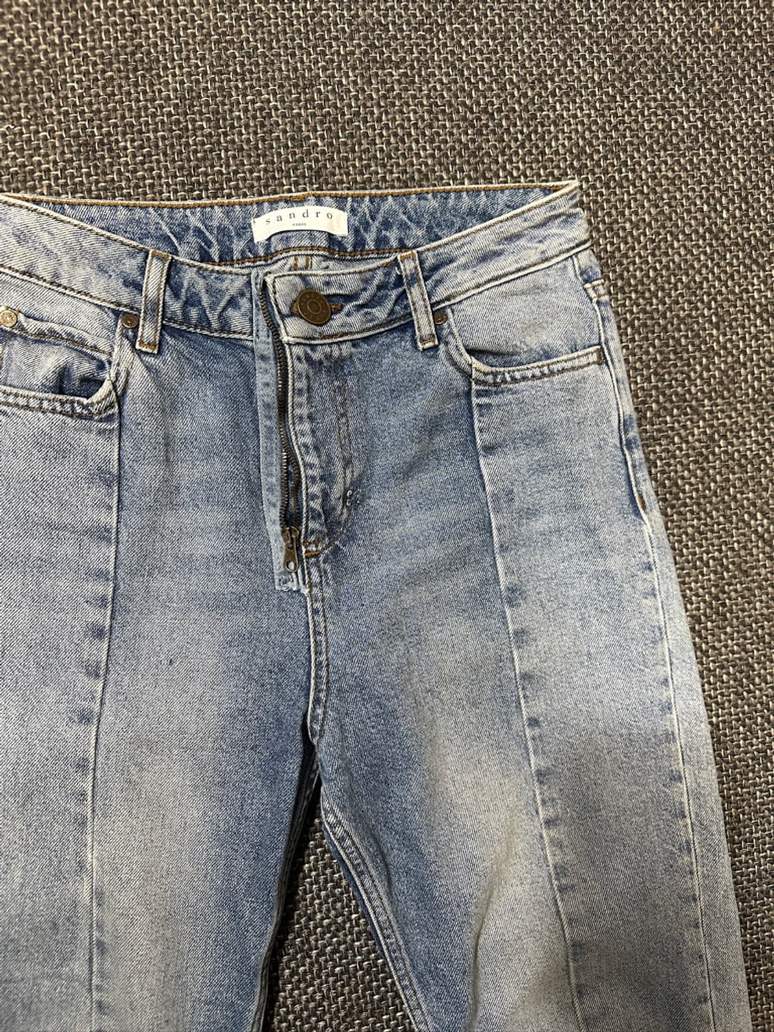 산드로 스플릿 데님 팬츠 상품이미지2