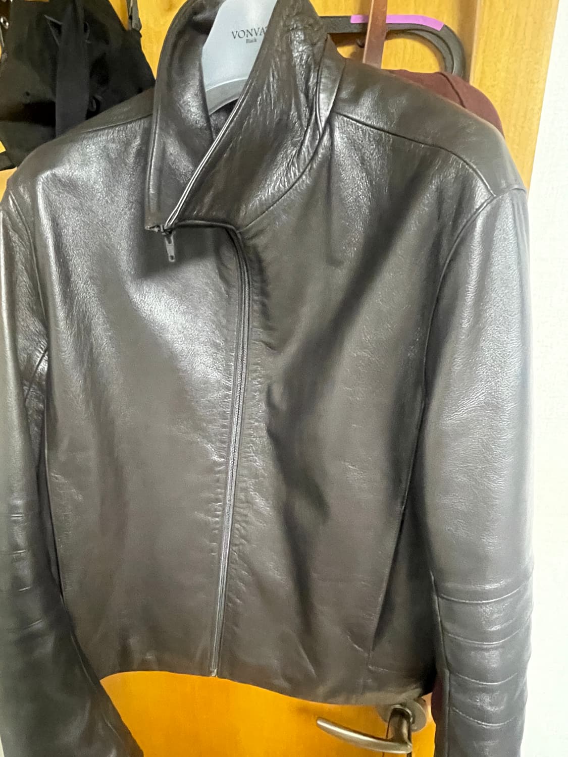 머듈 레더자켓 사이즈4 브라운 상품이미지4